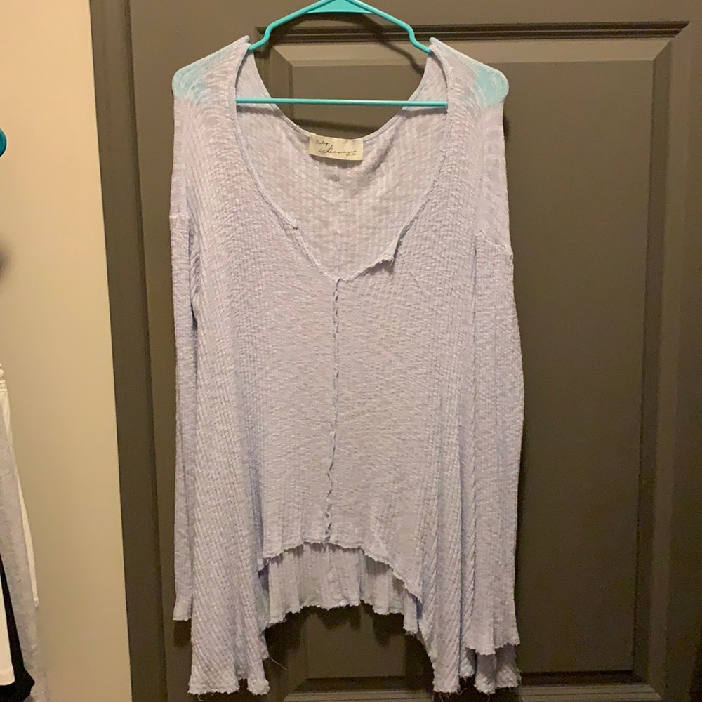 Purple flowy shirt